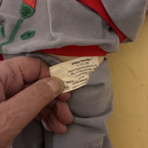 Vintage Cabbage Patch Kid Doll 1978 1982 Head 3 Red Hair Blue Eyes 1 Dimple - Picture 5 of 10